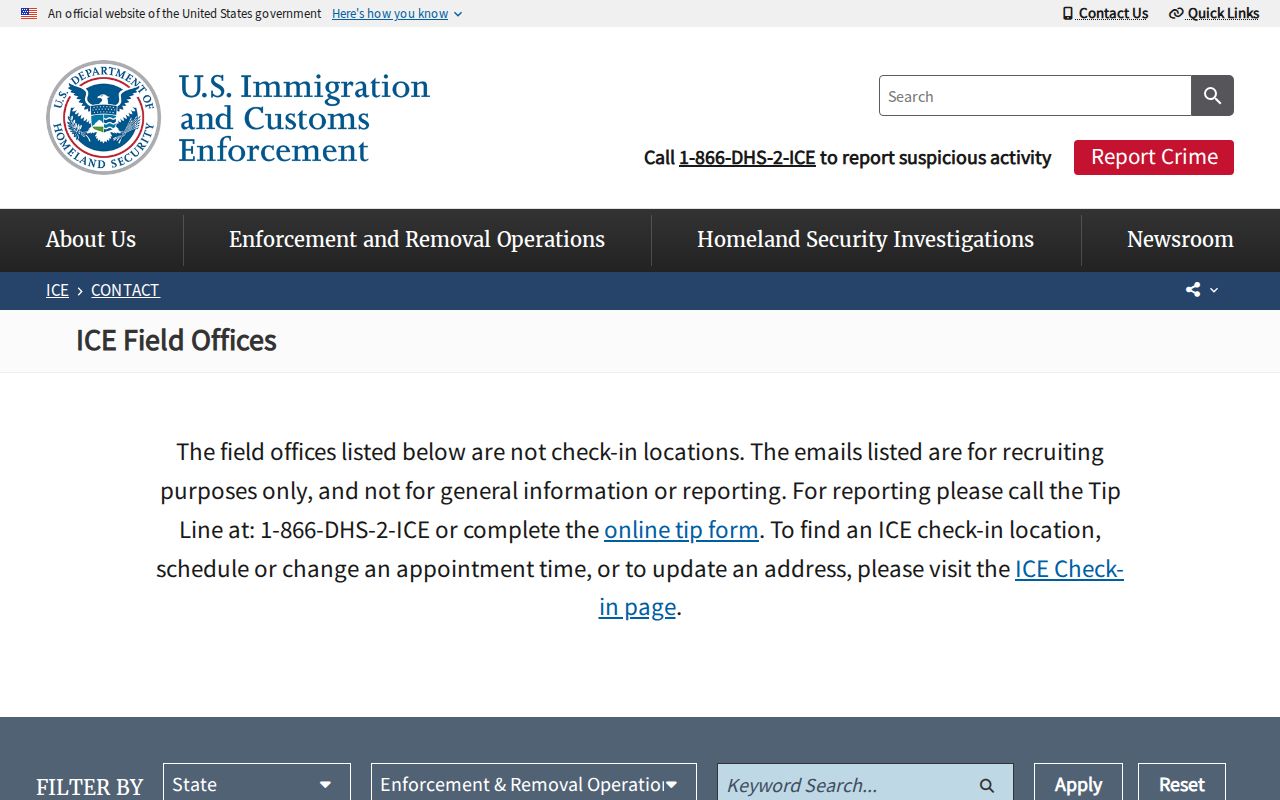 ICE ERO contact lookup for a Madison County detainee release question