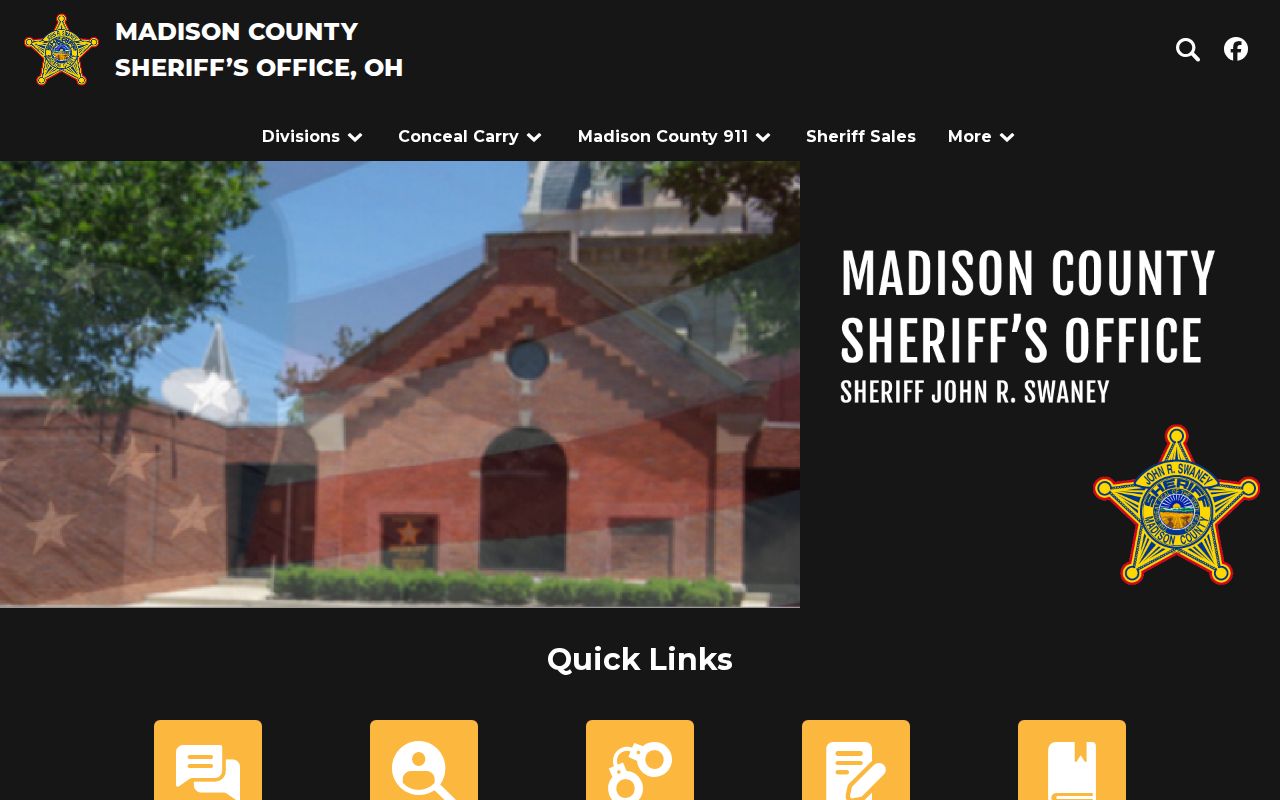 Madison County released inmate mugshot source at the Sheriff website